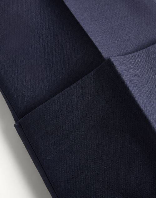 Valentino - Crepe Couture Trousers - Blue - Woman - Trousers And Shorts